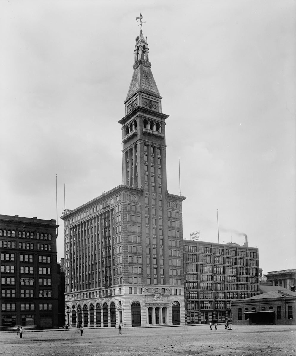 museum quality late 19th century hugh garden-designed ornamental cast iron montgomery ward & company headquarters lobby radiator grille panel