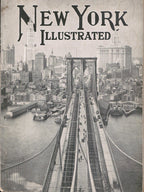 intact softbound early 20th century original "new york illustrated" black and white promotional photographic booklet