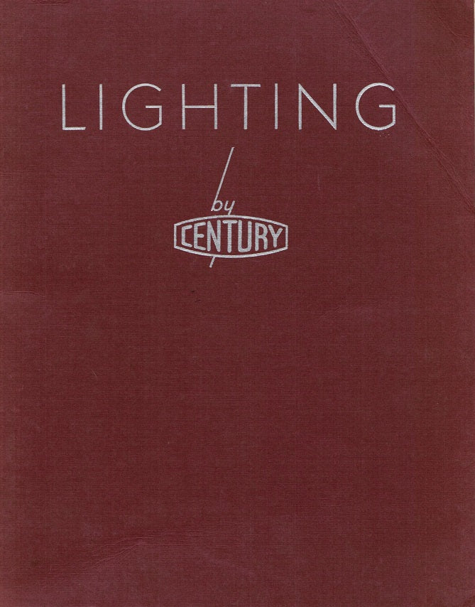 highly detailed all original c. 1937 century lighting inc lighting for theatres, motion pictures, photo studios catalog
