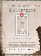 original c. 1925 edwin f. guth company lighting equipment catalog no. 15