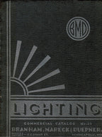 rare early 20th century branham, mareck and duepner, inc. commercial lighting catalog no. 39