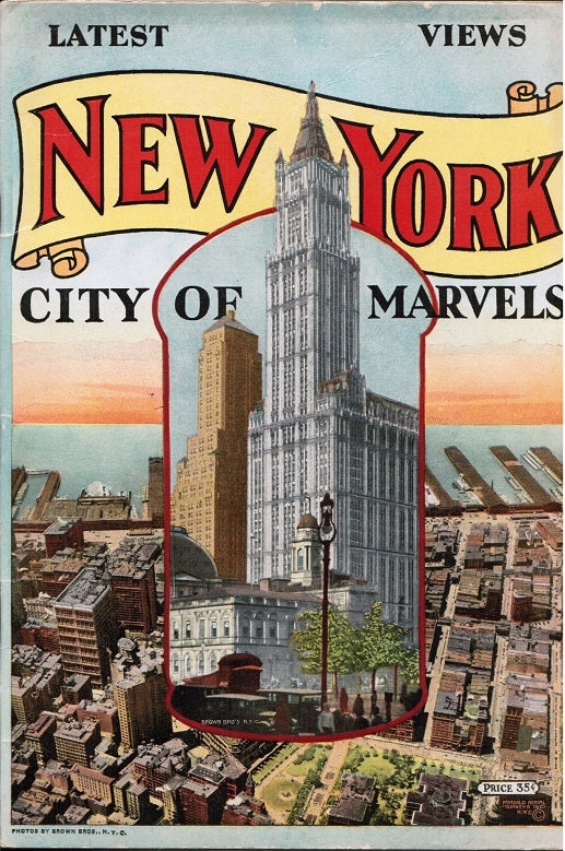 original and largely intact hard to find early 20th century "latest views new york: city of marvels" brown brothers photography booklet