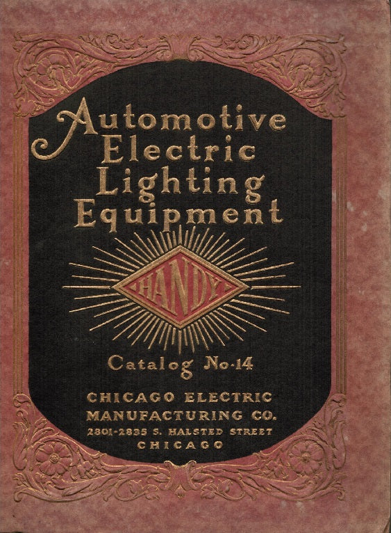 highly sought after and collectible c. 1920's all original "automotive electric lighting equipment" handy products catalog no. 14