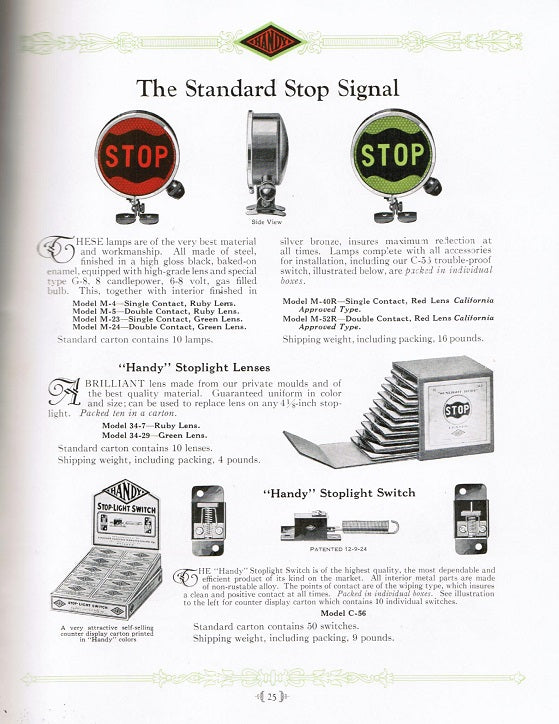 highly sought after and collectible c. 1920's all original "automotive electric lighting equipment" handy products catalog no. 14