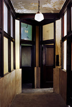 original  documented late 1890's original antique american interior reliance building ornamental cast iron sash lifts with a uniform brushed metal finish