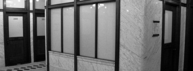 eight matching all original and very well-maintained historic reliance building ornamental cast iron office loose pin hinges with ball finials and bower-barff finish