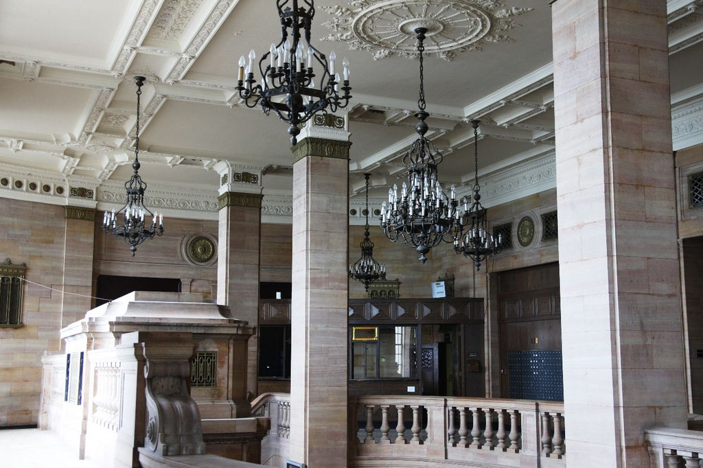 historically important early 20th century american 850 lakeshore drive athletic club cast plaster ceiling medallion