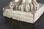 very rare c. 1880's original and unsent double-sided highly stylized heavy card stock early northwestern terra cotta company work order united states postal card