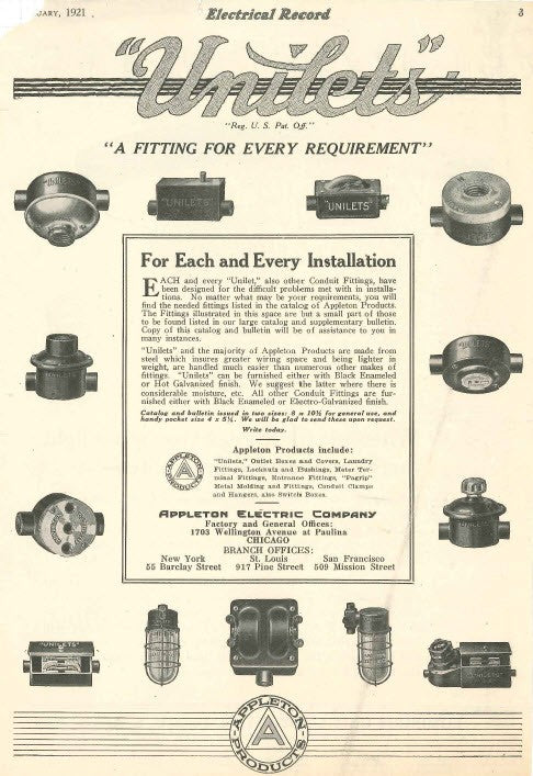 unique c. 1919 refinished antique american industrial rewired early electric articulating arm factory steel and cast iron task lamp with appleton "unilet" outlet
