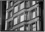 early 1890's documented antique american exterior reliance building white glazed terra cotta "curtain wall" fragment with quatrefoil