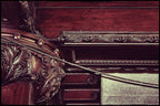 late 19th century hand-carved solid mahogany wood richardsonian romanesque style chicago athletic club billiard room molding