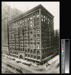remarkably rare and highly sought after authentic interior louis sullivan-designed chicago stock exchange building elevator grille stamped copper t-plate