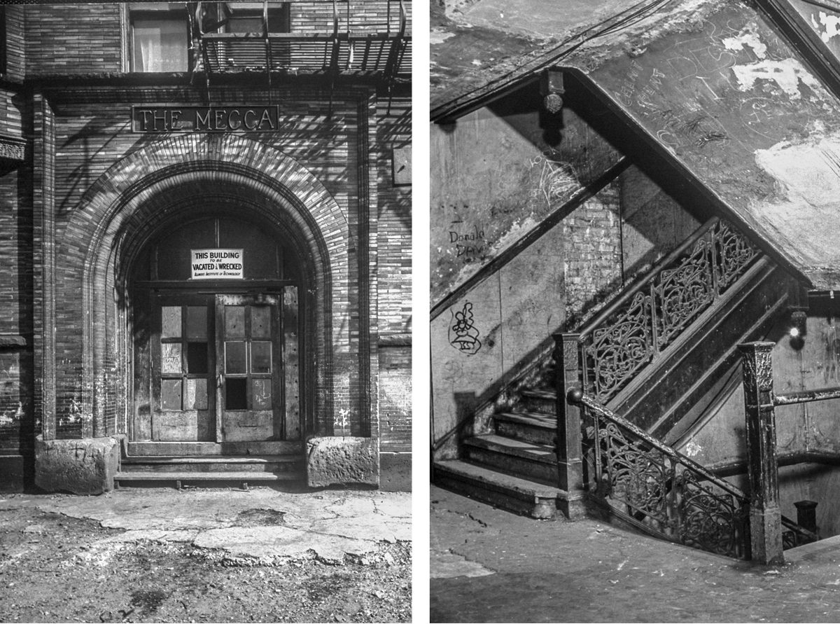 original 1892 edbrooke and burnham-designed ornamental cast iron newel post bottom cap from mecca flats