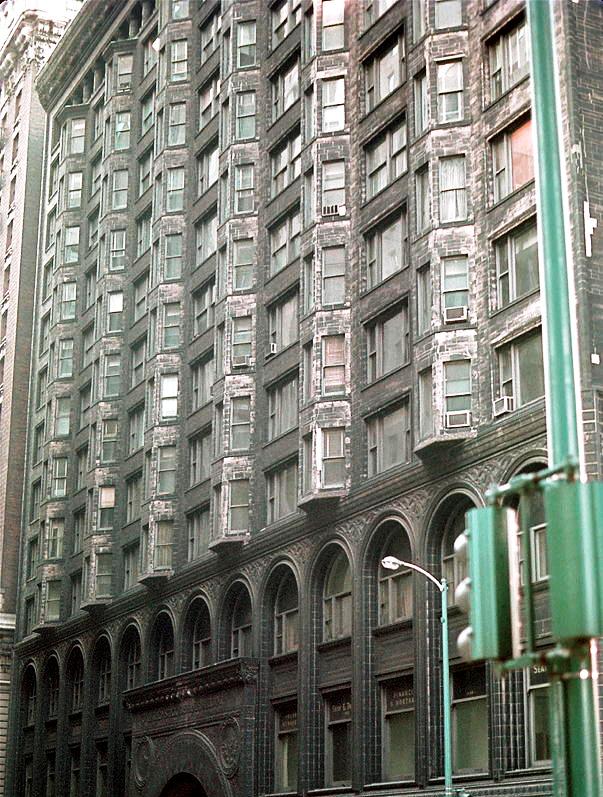 historically important late 19th century american unrestored exterior louis h. sullivan designed chicago stock exchange building facade terra cotta fragment