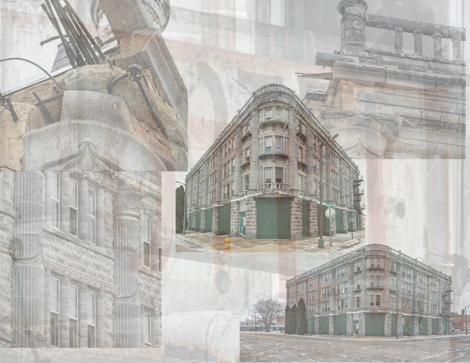 original salvaged hemacite concrete fragments from the unusual house of david hotel