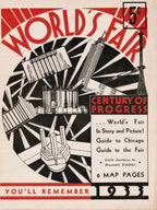 rare hard to find paperback booklet 1933 century of progress world's fair in story and picture: guide to chicago, guide to the fair
