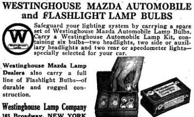 set of c .1930's vintage american industrial service station mazda automobile lamp "rd" display angled side panels comprised of lithographed steel