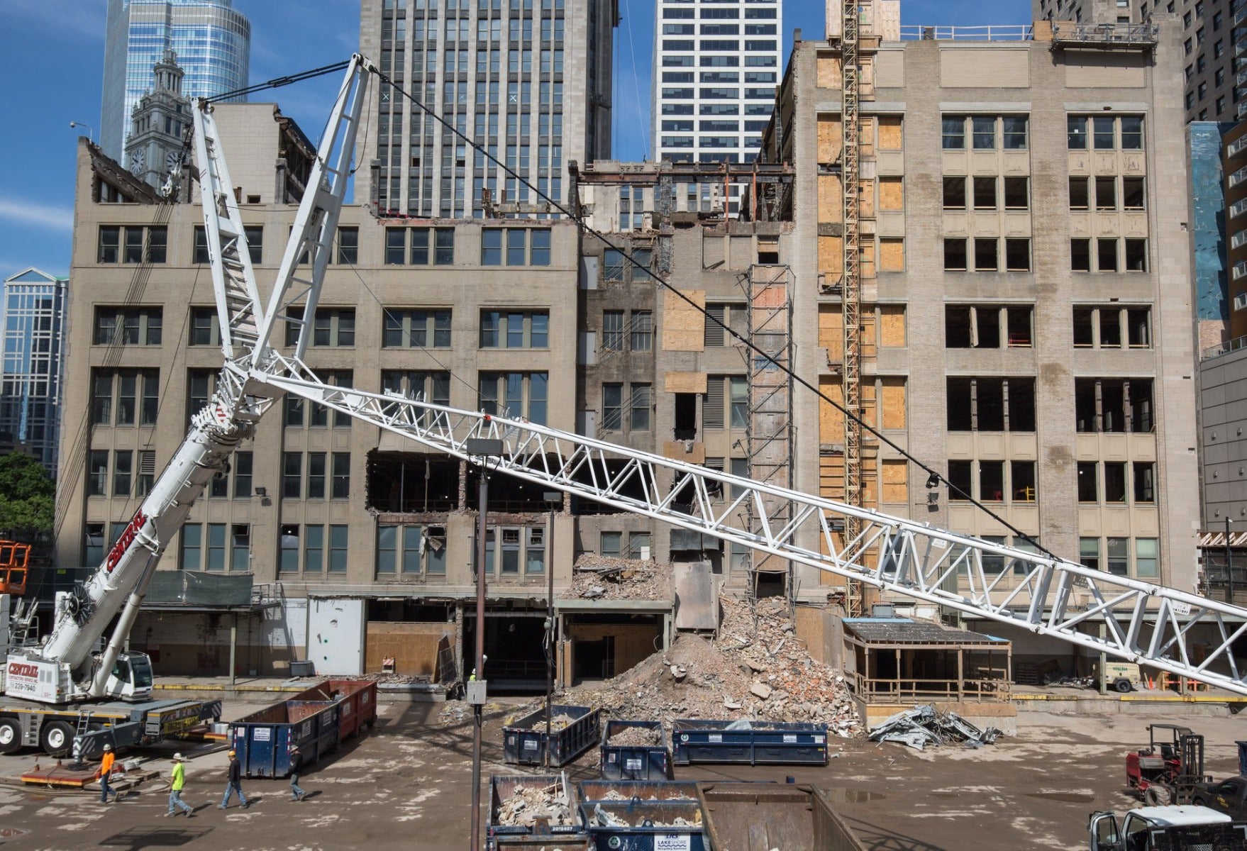six matching custom-designed cast brass jarvis hunt-designed chicago tribune plant doorknobs