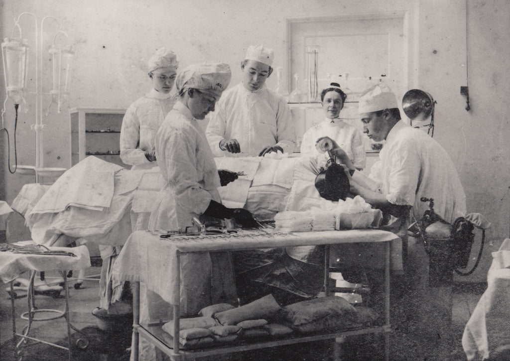 remarkable all original and solidly built early 20th century heavy gauge cold-rolled steel and iron freestanding hospital operating room american medical storage cabinet with brushed metal finish