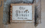 six matching custom-designed cast brass jarvis hunt-designed chicago tribune plant doorknobs