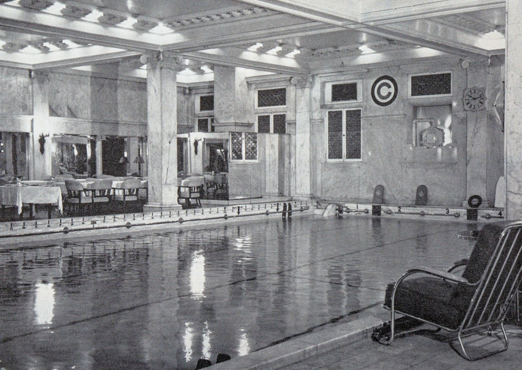 early 20th century museum-quality chicago athletic association building polychrome stenciled fragment with allover crazed finish