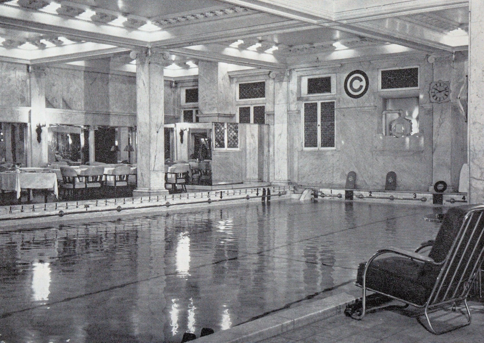 early 20th century museum-quality chicago athletic association building polychrome stenciled fragment with allover crazed finish