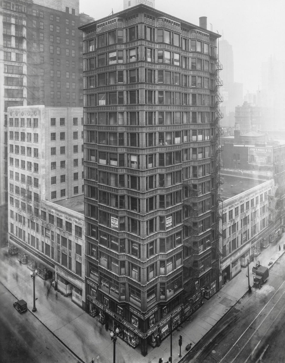 charles b. atwood-designed ornamental cast iron reliance building interior elevator header executed by the winslow brothers