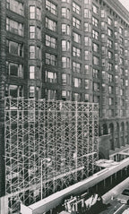 original louis h. sullivan-designed cast iron yale and towne chicago stock exchange building office door backlate and matching doorknob