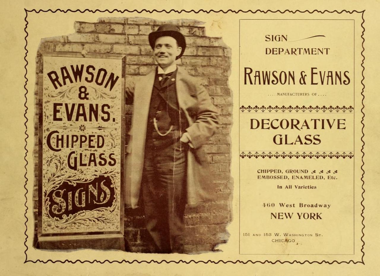 rare all original early 20th century hanging rawson and evans reverse-painted gold foil sign for cobe and mckinnon's 63rd street subdivision