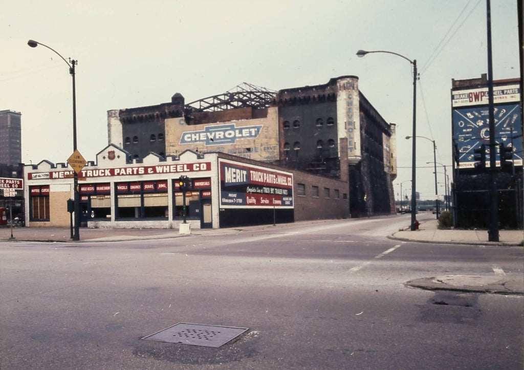 late 19th century cast brass interior wall sconce rosette and finial salvaged from burnham and root's first regiment armory building