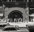 museum quality louis h. sullivan-designed ornamental cast iron chicago stock exchange staircase riser executed by winslow brothers