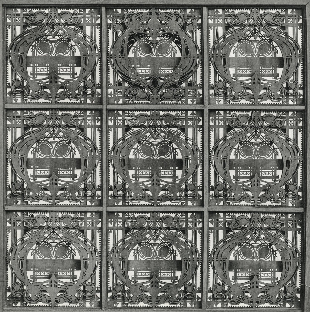 one of a kind 3d-printed prototype of an original george grant elmslie-designed schlesinger mayer building reading room screen