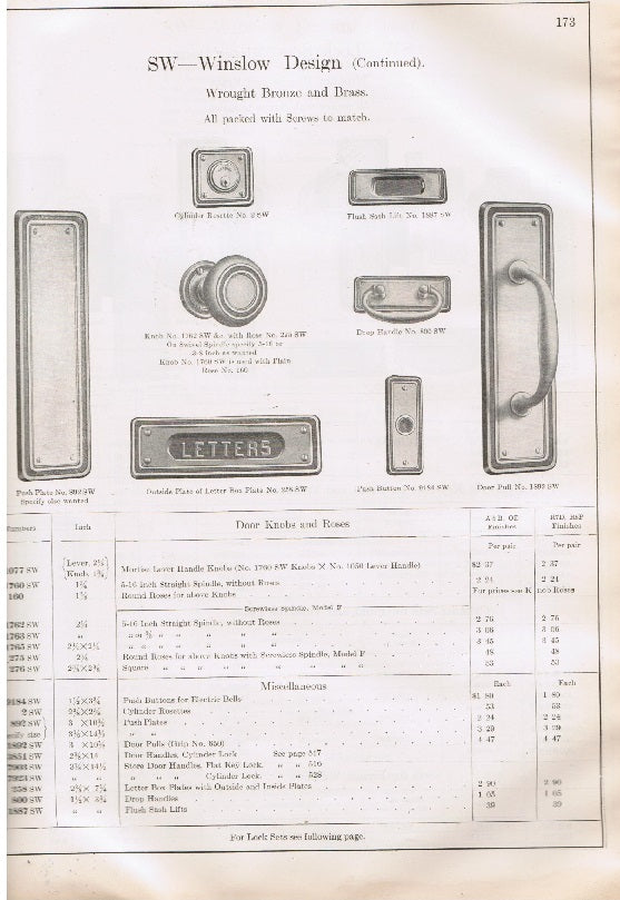 highly comprehensive original and intact c. 1922 sargent and company "locks and hardware" builders' hardware catalog