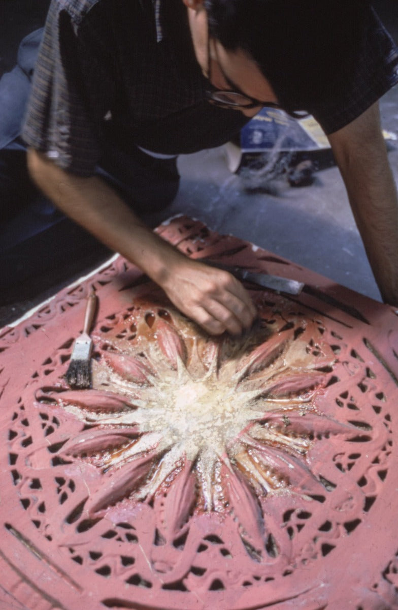 historically important 1892 louis h. sullivan-designed ornamental cast plaster schiller building proscenium vault star-pod