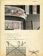 rare museum-quality 1961 world book encyclopedia custom shadowbox-framed schiller building theater plaster starpod with placard, plaque, and richard nickel images