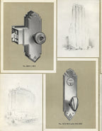 seldom found original art deco "modern american hardware by sargent" profusely illustrated softbound hardware catalog