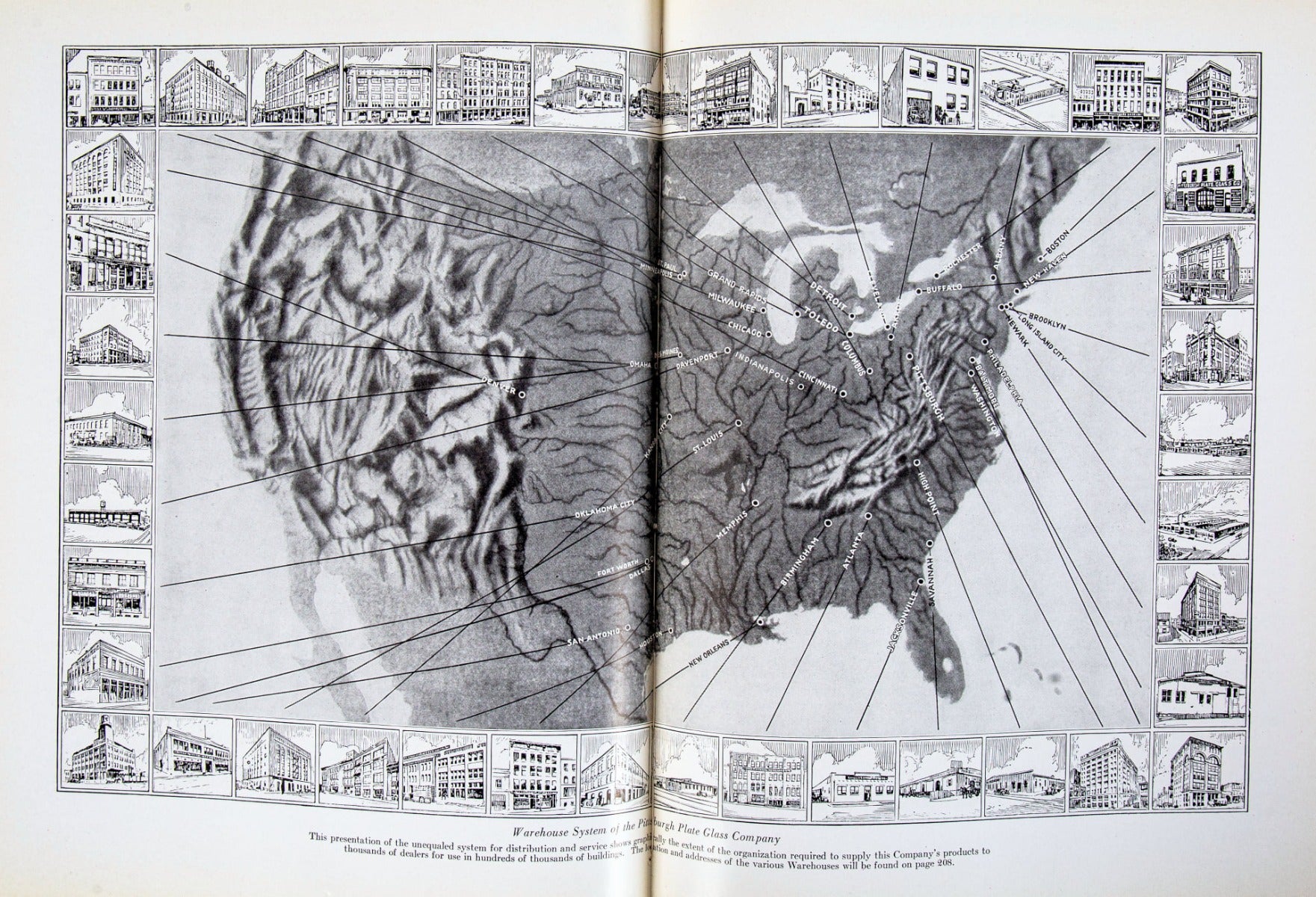 rare 1920s original hard to find pittsburgh plate glass company hardbound profusely illustrated product catalog
