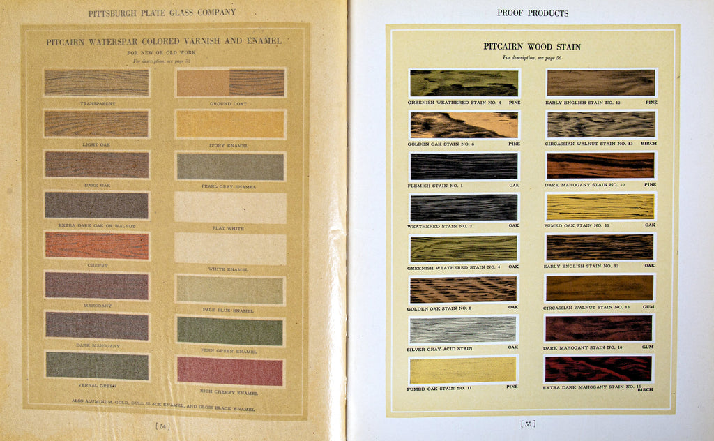 rare 1920s original hard to find pittsburgh plate glass company hardbound profusely illustrated product catalog