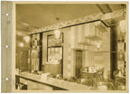 rare 1930s webster brothers linen-backed photographic image of the art deco style triangle resatuarant, located at 57 w. randolph street, chicago, il