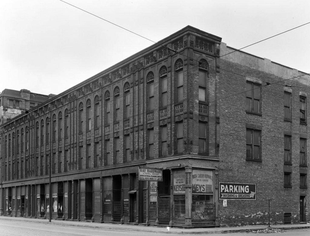 original early louis sullivan-designed exterior rosenfeld building (1881) red slip terra cotta lunette fragments