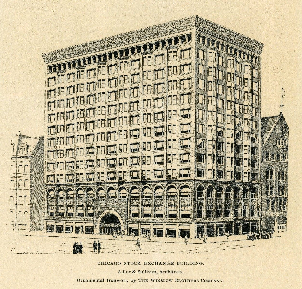 group of four matching louis sullivan-designed ornamental cast iron chicago stock exchange window sash lifts