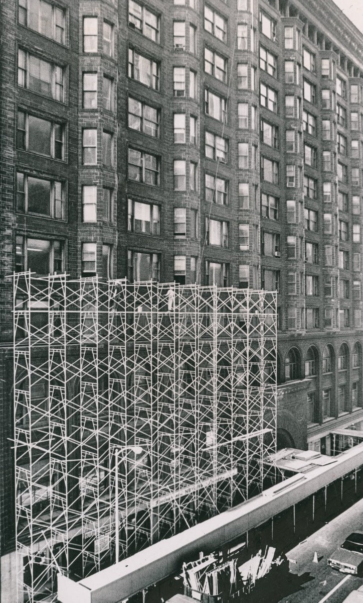 original 1894 louis h. sullivan-designed copper-plated cast iron chicago stock exchange staircase riser fragment by winslow brothers