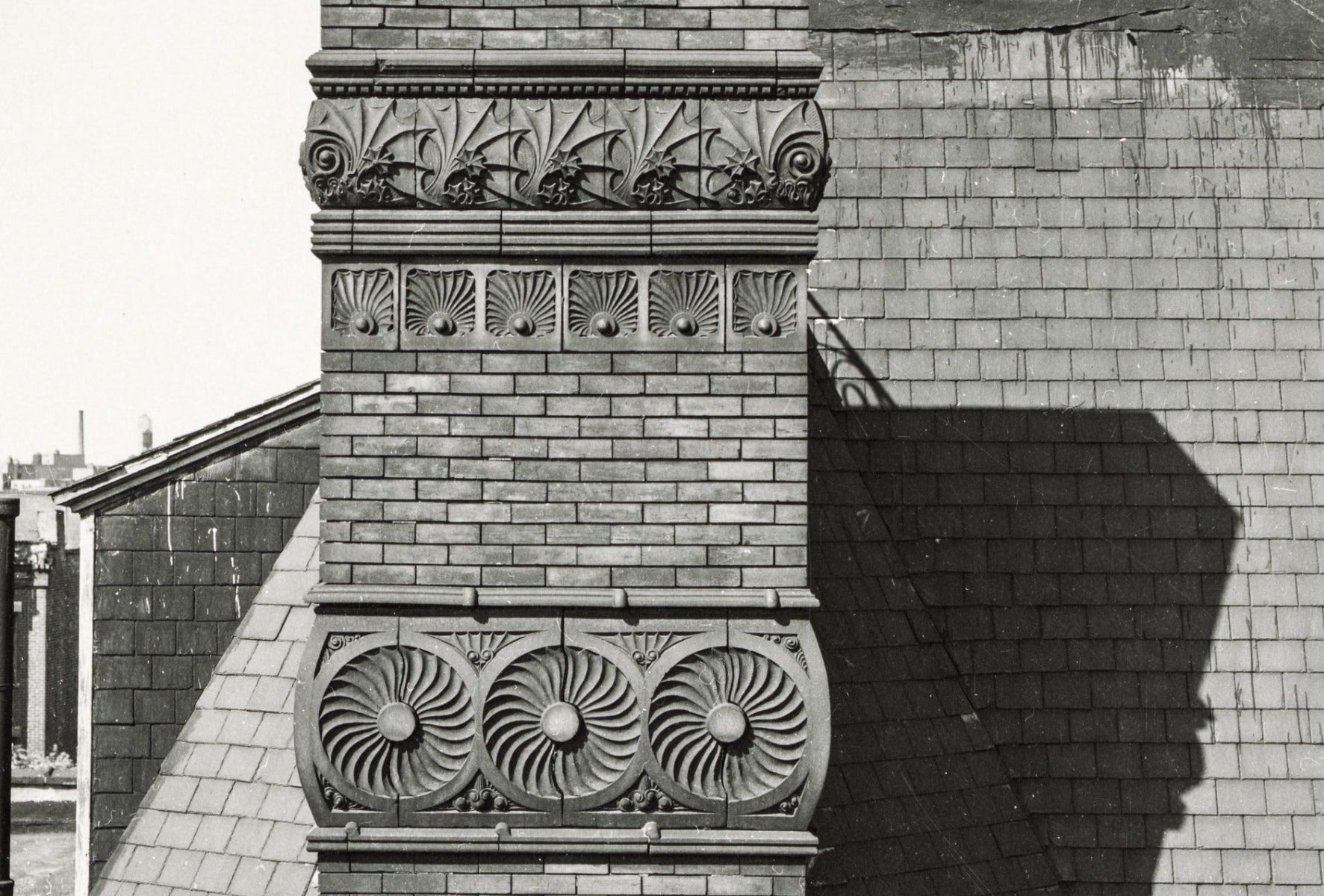 original 19th century figural trent majolica glazed tiles salvaged from adler and sullivan's benjamin lindauer house