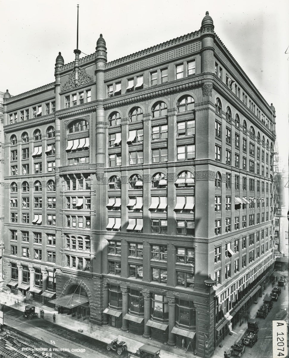 original 1888 john wellborn root-designed ornamental cast iron copper-plated rookery building staircase baluster