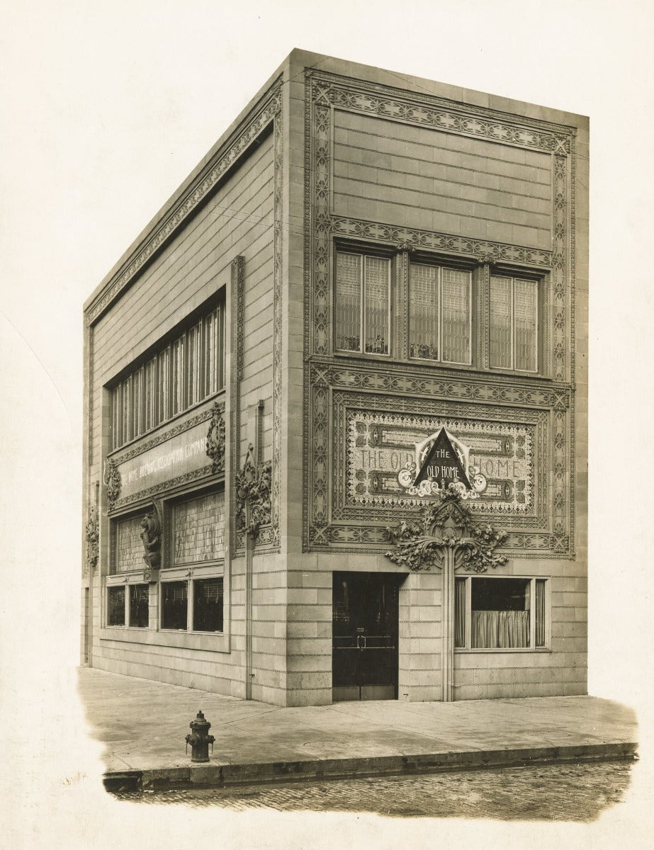 rare double-sided original musuem-quality 1914 louis h. sullivan-designed terra cotta ornament from home building association bank