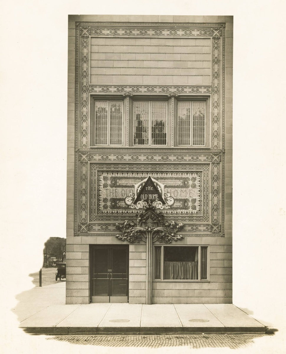 historically important louis h. sullivan-designed 1914 glazed terra cotta ornament salvaged from the home building association bank