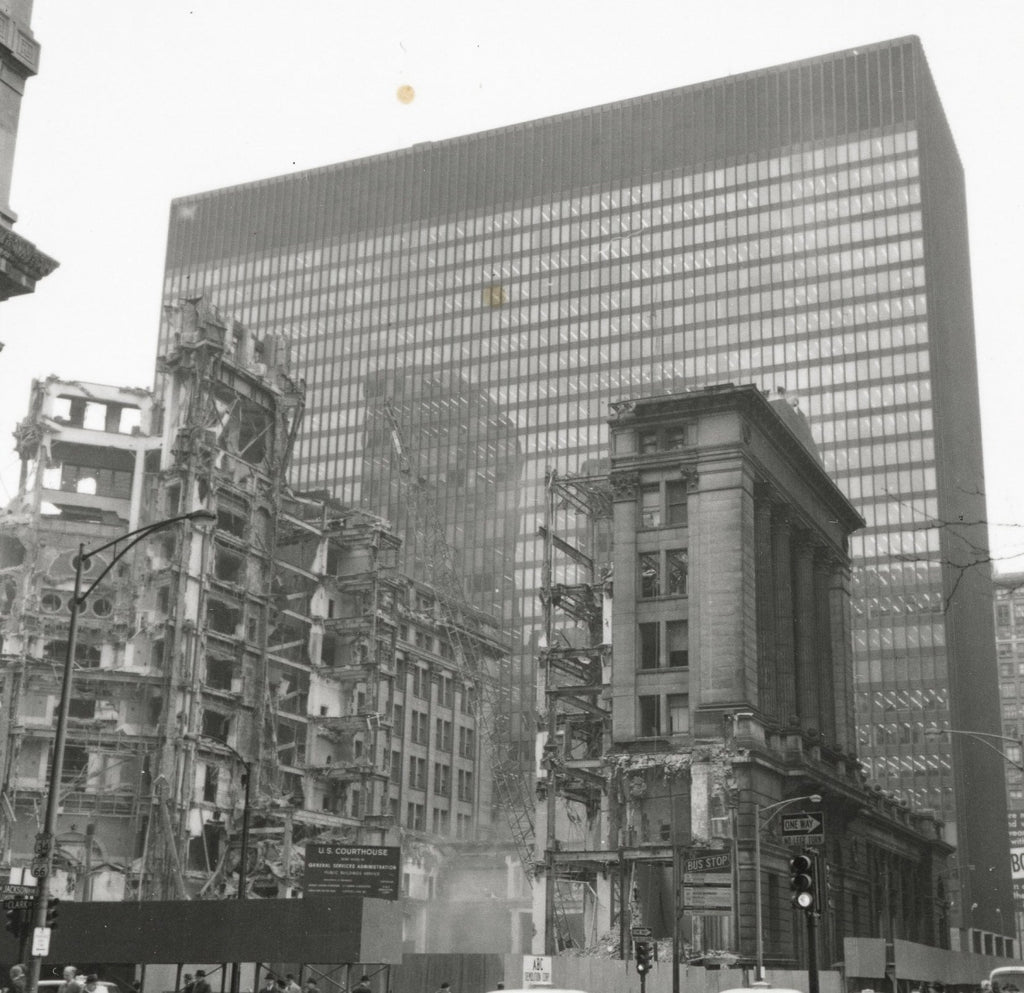 late 19th or early 20th century museum quality ornamental cast iron chicago federal building interior panel with spread-winged eagle