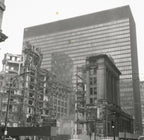 late 19th or early 20th century museum quality ornamental cast iron chicago federal building interior panel with spread-winged eagle
