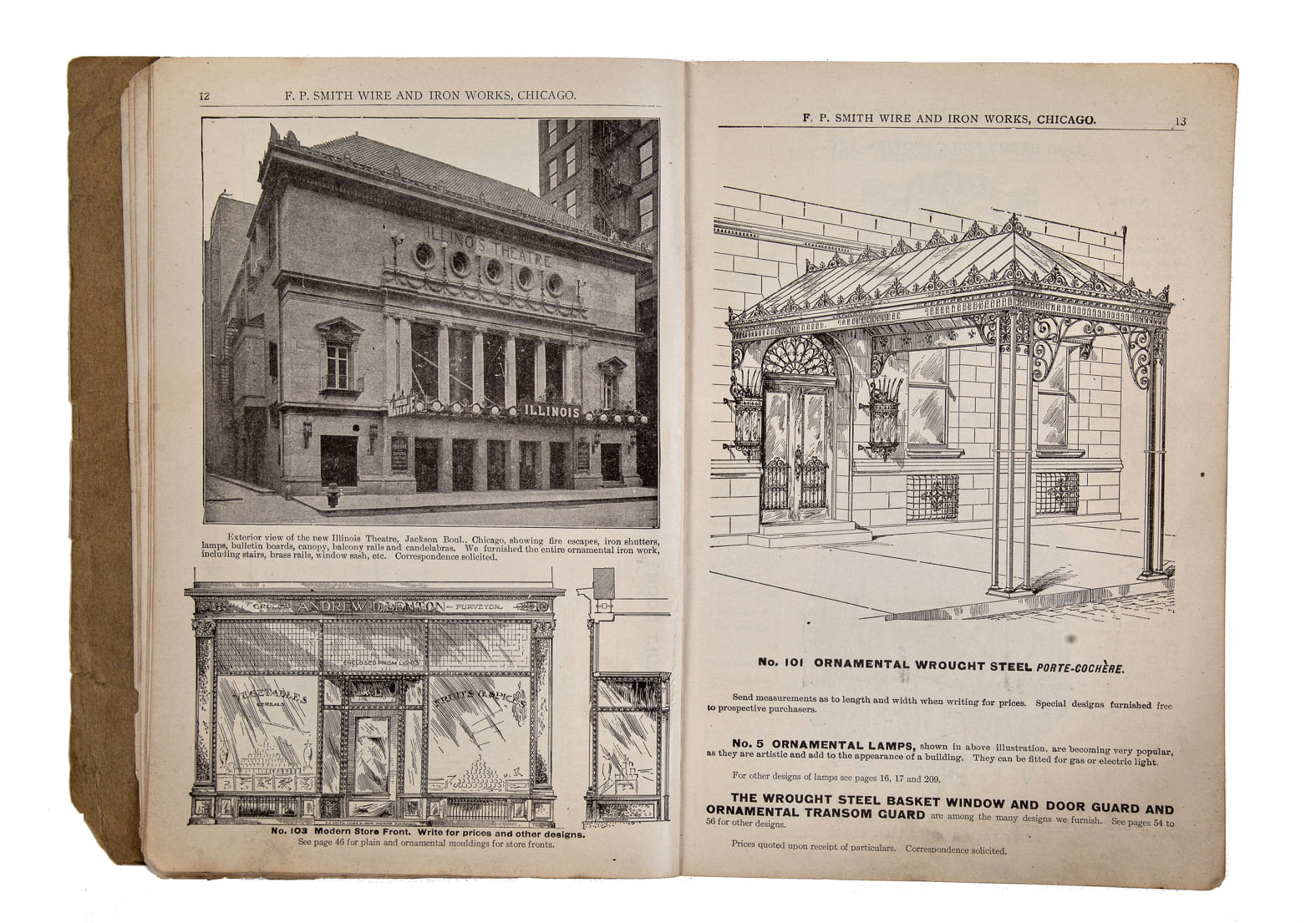 seldom found original early 20th century profusely illustrated saddle-stitched softbound f.p. smith wire and iron works product catalog