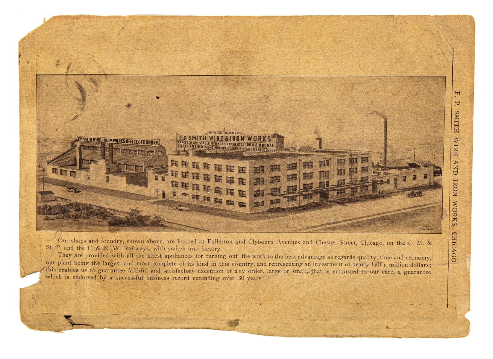 seldom found original early 20th century profusely illustrated saddle-stitched softbound f.p. smith wire and iron works product catalog